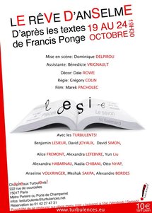 La bande annonce du spectacle "Le rêve d'Anselme" du 19 au 24 octobre à 19h30 La bande annonce du spectacle "Le rêve d'Anselme" du 19 au 24 octobre à 19h30