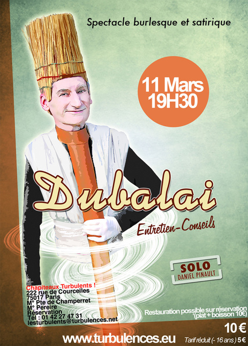 DUBALAI vendredi 11 mars à 19h30 DUBALAI vendredi 11 mars à 19h30