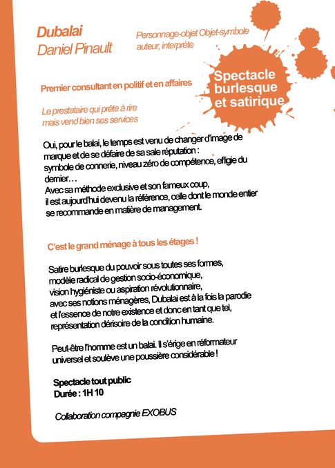 DUBALAI vendredi 11 mars à 19h30 DUBALAI vendredi 11 mars à 19h30