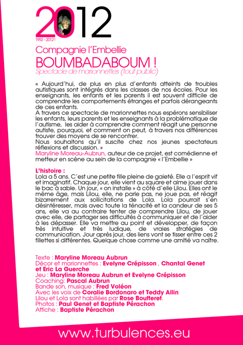Turbulences ! fête ses 20 ans ! le 14 avril / 19h30 - Plusieurs évènements à venir... Turbulences ! fête ses 20 ans ! le 14 avril / 19h30 - Plusieurs évènements à venir...