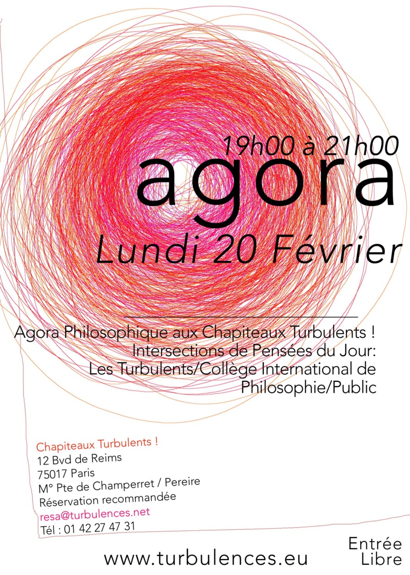Agora Lundi 20 février de 19h à 21H