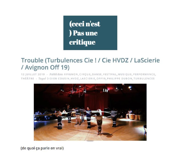 Trouble 2019 dans la presse Trouble 2019 dans la presse