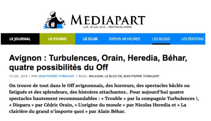 Trouble 2019 dans la presse Trouble 2019 dans la presse