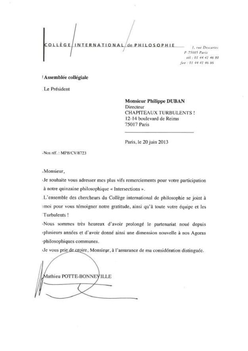 Pour lire la lettre cliquez sur l'image Pour lire la lettre cliquez sur l'image