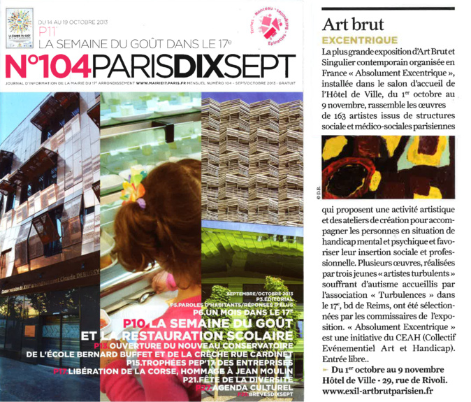 N°104 PARIS DIX SEPT Art brut excentrique N°104 PARIS DIX SEPT Art brut excentrique