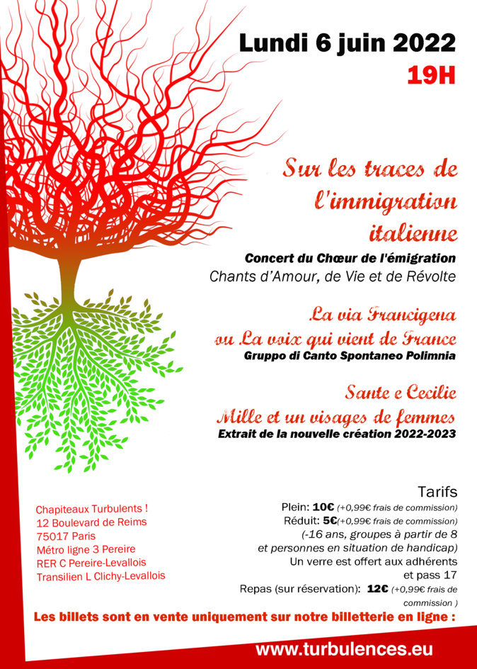 Lundi 6 Juin 2022 à 19h aux Chapiteaux Turbulents ! Lundi 6 Juin 2022 à 19h aux Chapiteaux Turbulents !