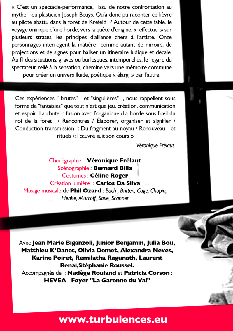 Samedi 24 mai, 19h30 « BEUYS BEUYS ! Voyage au pays des origines en compagnie d’un lièvre et d’un chapeau » Samedi 24 mai, 19h30 « BEUYS BEUYS ! Voyage au pays des origines en compagnie d’un lièvre et d’un chapeau »