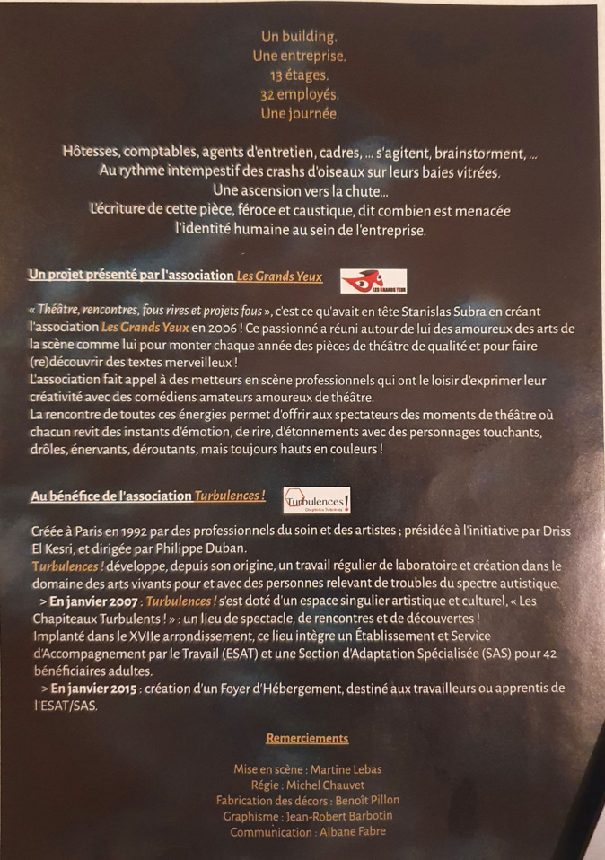 « Théâtre, rencontres, fous rires et projets fous » « Théâtre, rencontres, fous rires et projets fous »