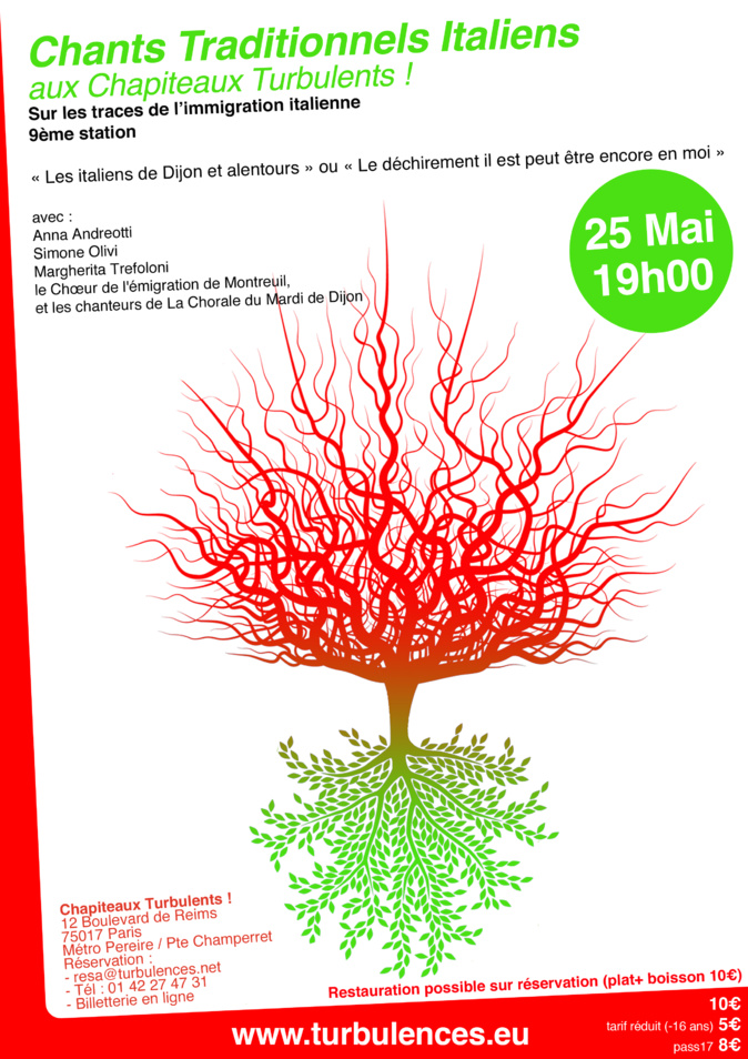 25 mai à 19h - Sur les traces de l’immigration italienne 9ème Station 25 mai à 19h - Sur les traces de l’immigration italienne 9ème Station
