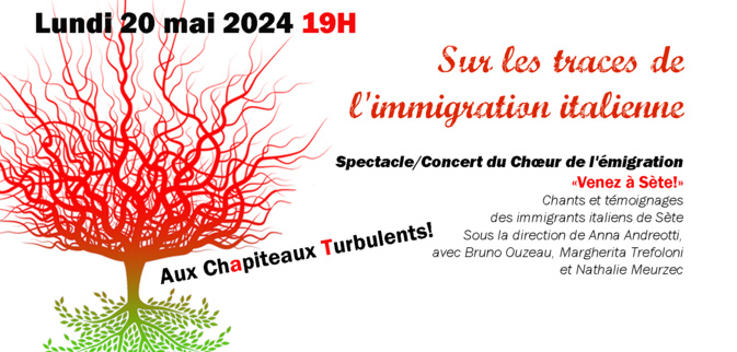 Lundi 20 mai à 19h Soirée Italienne aux Chapiteaux Turbulents! à Paris