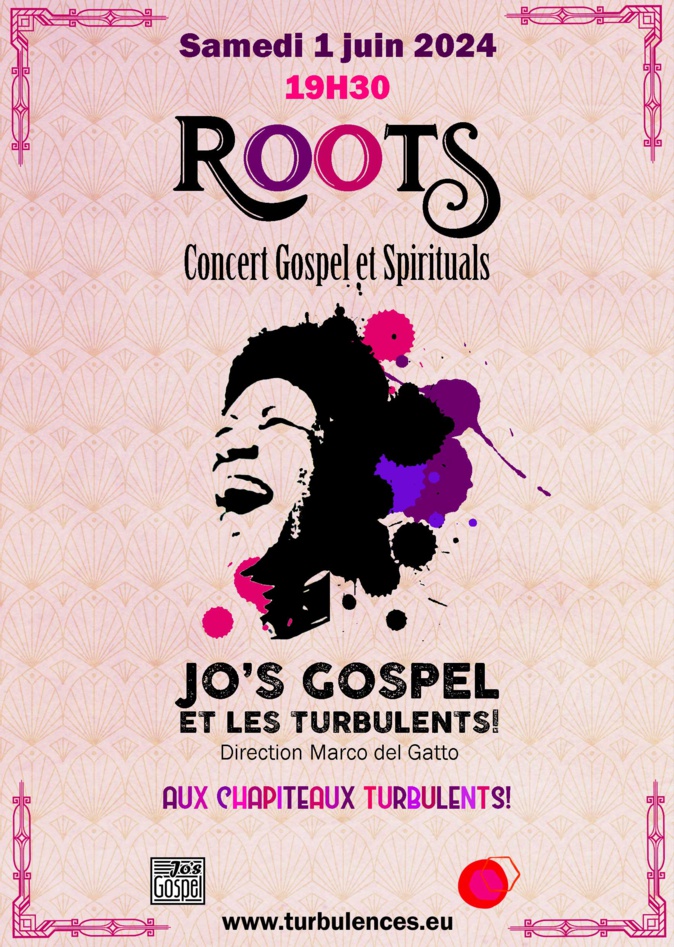 Roots - Concert Gospel & Spirituals Samedi 1er Juin - 19h30