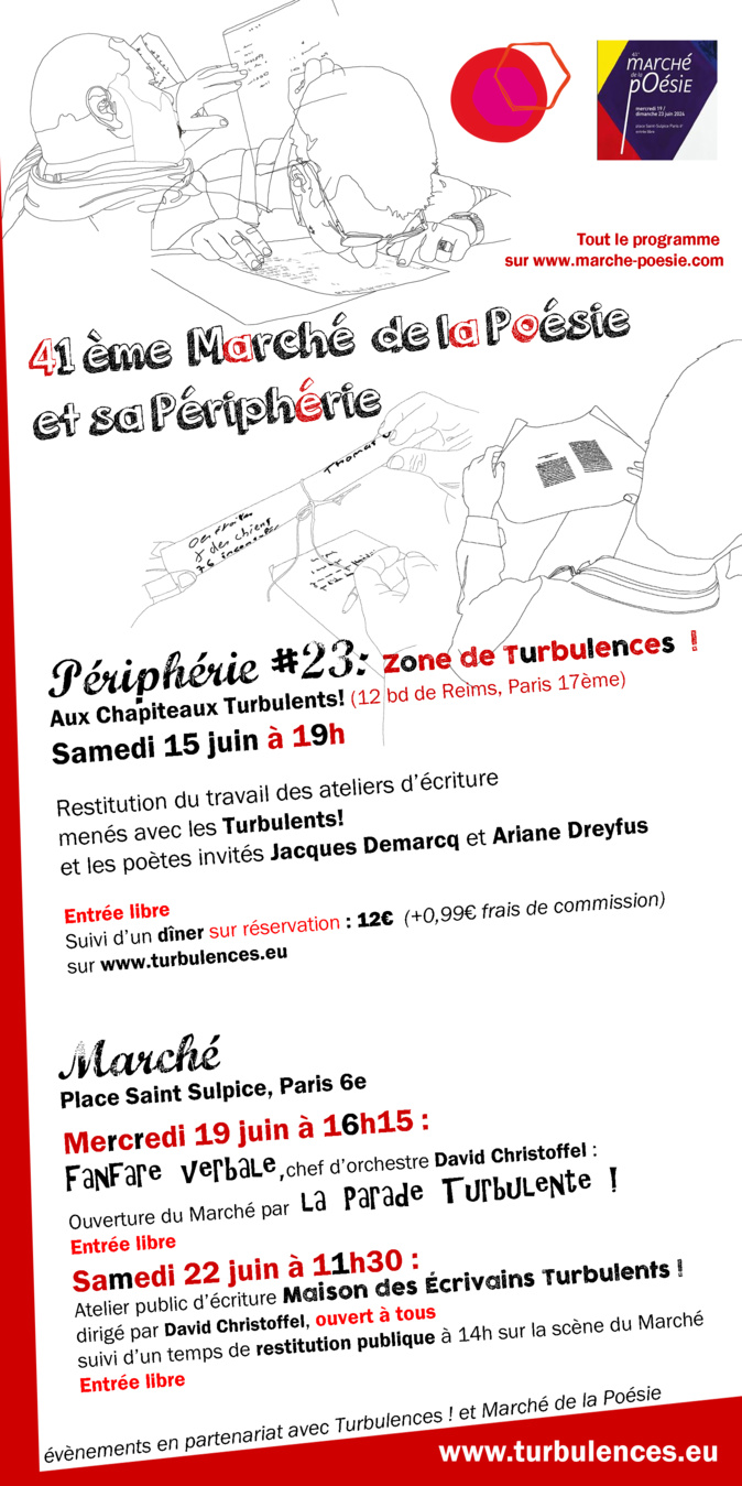 41e Marché de la Poésie et de sa Périphérie (15-19-22 juin) 41e Marché de la Poésie et de sa Périphérie (15-19-22 juin)