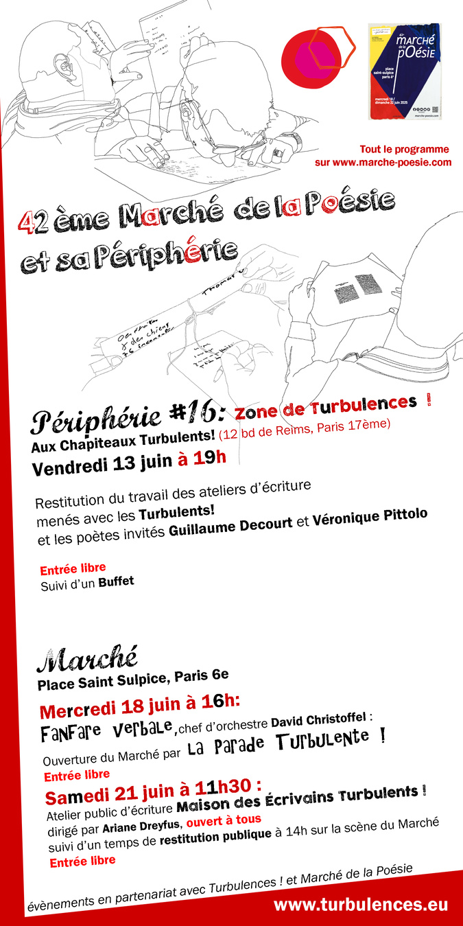 Le vendredi 13 juin à 19h Marché de la poésie Le vendredi 13 juin à 19h Marché de la poésie