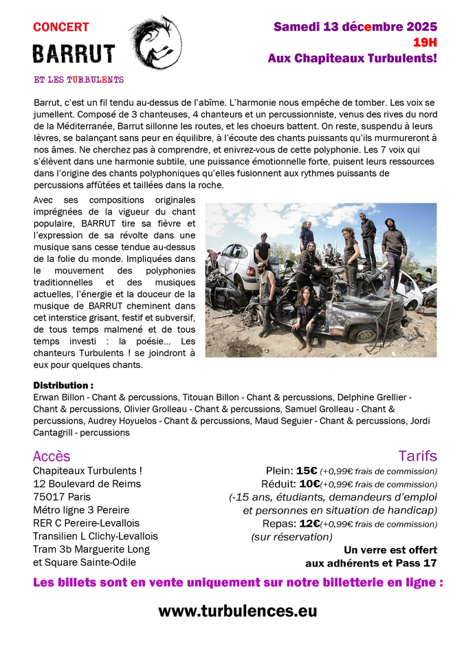 Concert BARRUT polifonia - Samedi 13 décembre à 19h Concert BARRUT polifonia - Samedi 13 décembre à 19h