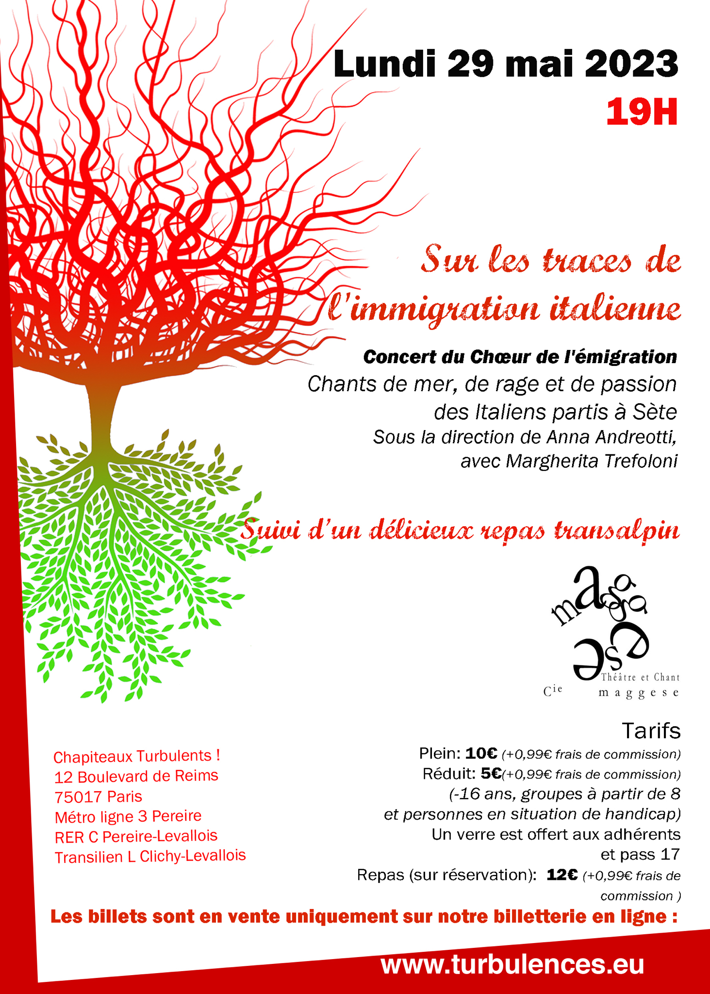 Sur les traces de l'immigration italienne - Lundi 29 mai à 19h aux Chapiteaux Turbulents ! Sur les traces de l'immigration italienne - Lundi 29 mai à 19h aux Chapiteaux Turbulents !