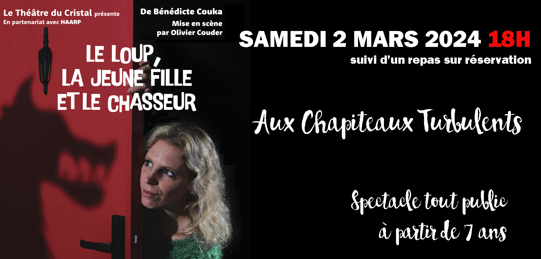 « Le Loup, la Jeune fille et le chasseur » le 2 mars à 18h