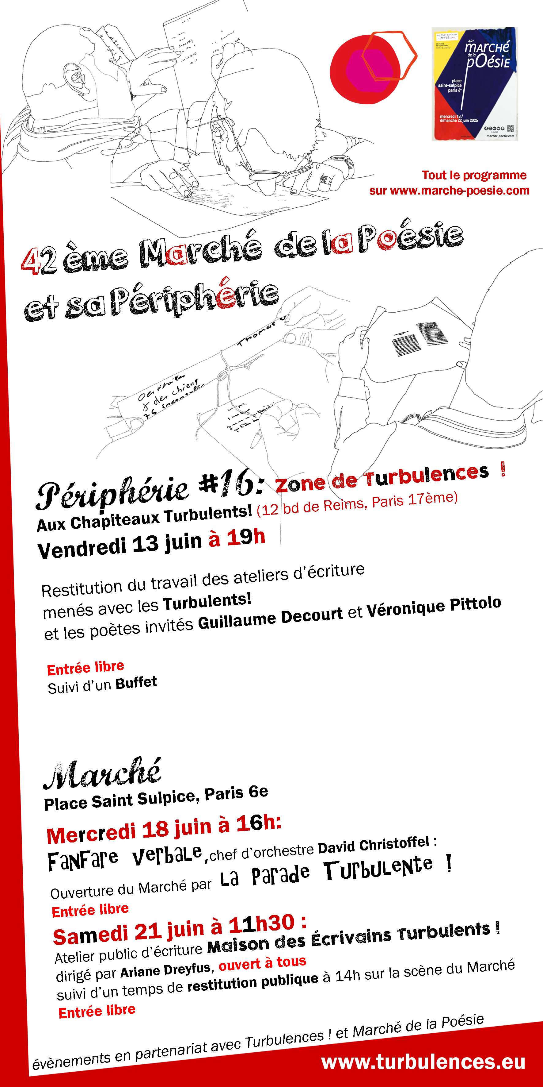 Le marché de la poésie 13 juin à 19h