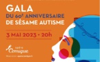 Sésame Autisme vous donne rendez-vous le 3 mai 2023 à 20h pour le Gala de son 60e anniversaire à l'Opéra-Comique.