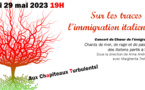 Sur les traces de l'immigration italienne - Lundi 29 mai à 19h aux Chapiteaux Turbulents !